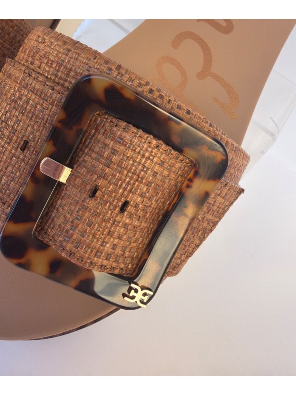 Sam Edelman Ariane Woven Sandals Brown Slides Women Size 12 - Picture 7 of 12
